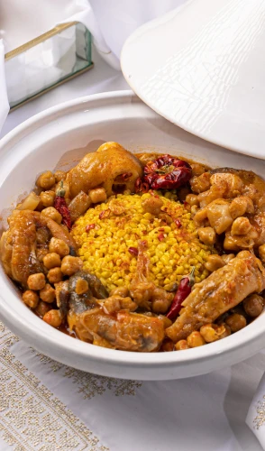 Moroccan Tagine Hargma With Chickpeas